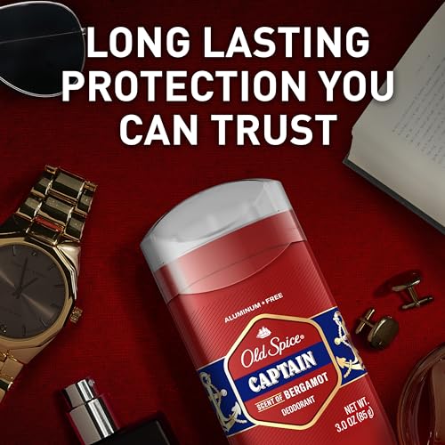 Old Spice Aluminum Free Deodorant for Men, 24/7 Odor Protection, 24/7 Freshness & Lasting Scent, Goes on Clean, 3.0 oz (Pack of 2)