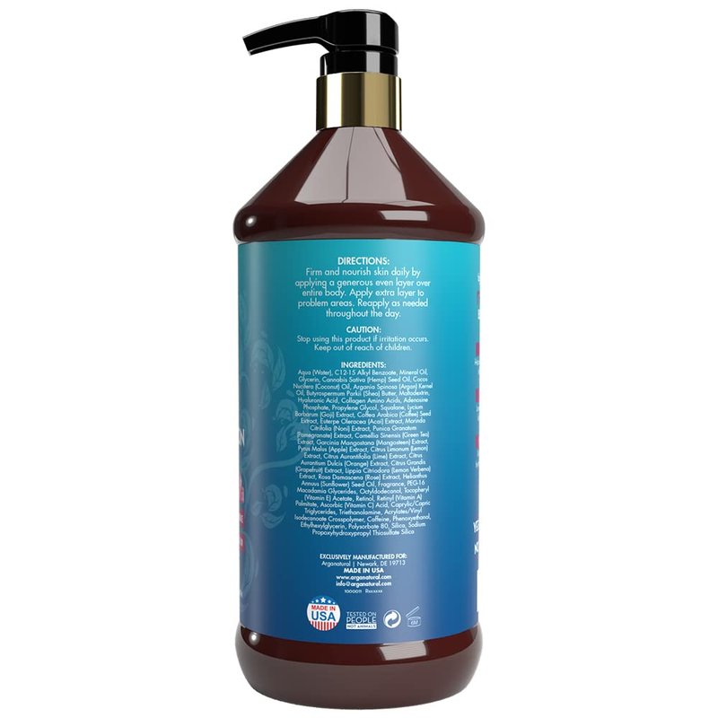 Arganatural Retinol Body Lotion - Skin Firming, Anti-Aging & Collagen Boost | Moisturizing Cream for Women