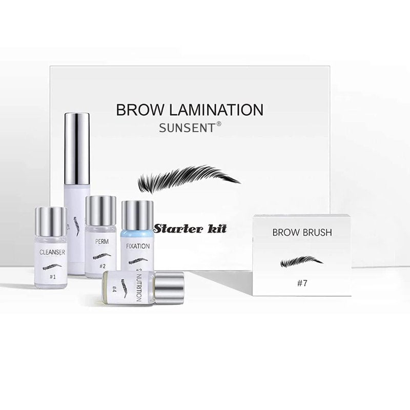 SUNSENT Eyebrow Lamination Kit – DIY Brow Lift Kit for Fluffy, Natural & Fuller Brows, At-Home Brow Perm & Styling Tools, Easy to Use, Long-Lasting Salon Results Up to 6 Weeks
