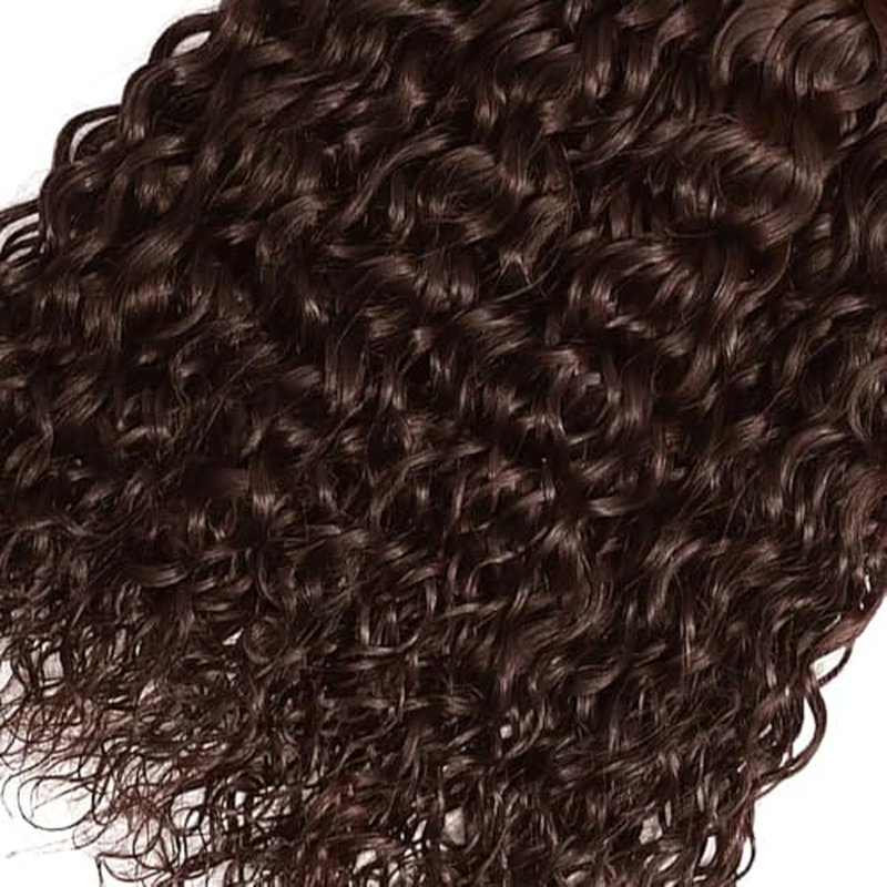 Augfst Brazilian Virgin Human Hair Bundles Chocolate Brown Color 4 Deep Wave Bundles Human Hair 22 24 26 Inch Inch 12A Unprocessed Sewn In Quick Weave for Black Women
