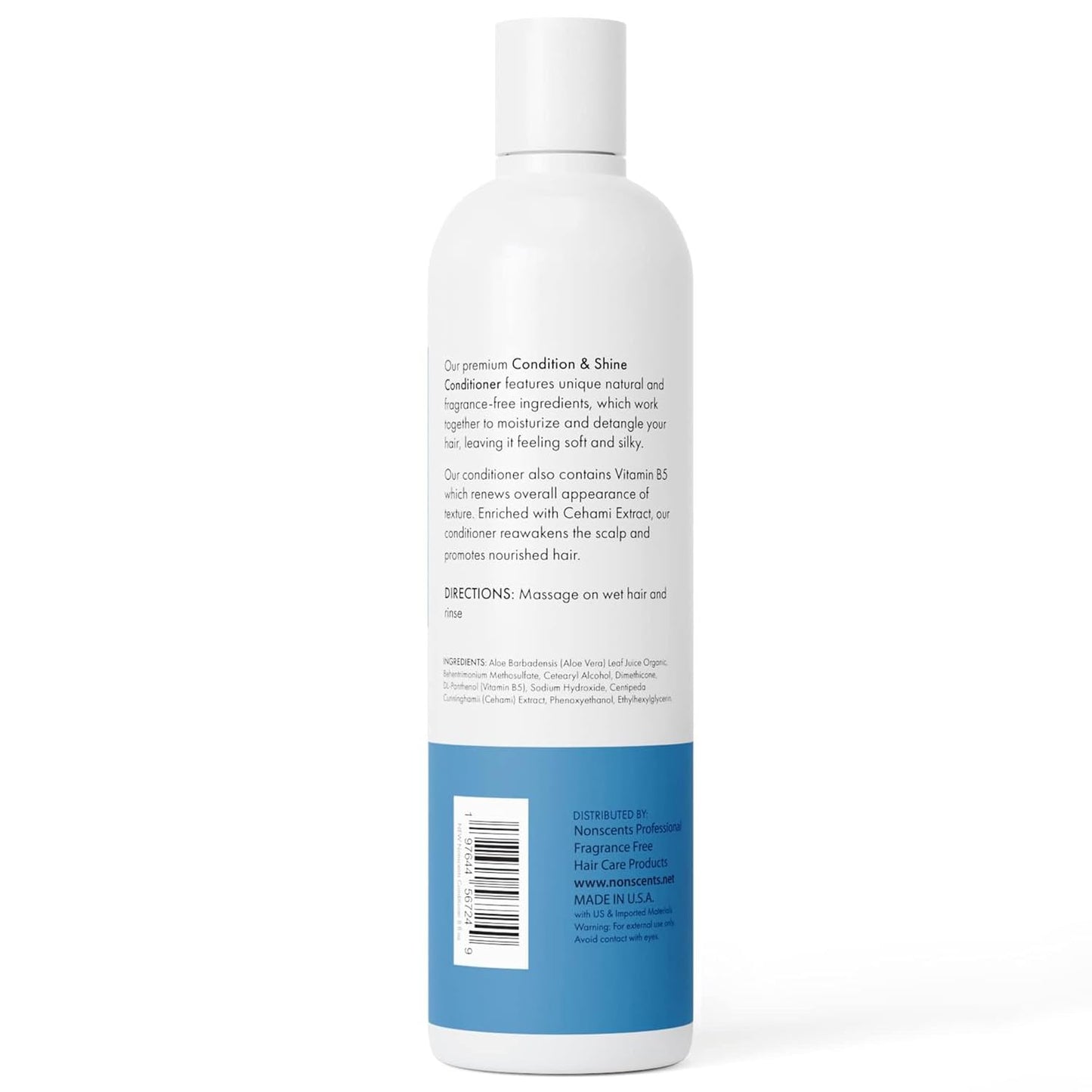 Natural Conditioner for Dry Hair - Cruelty-Free & Sulfate-Free | Unscented, Made in USA