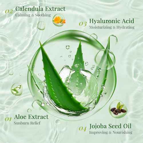 30 Pack Aloe Vera Gel and 30 Pack Face Masks Skincare, Aloe Vera Gel and Facial Mask for Face, Hair, Body, Skin, Bulk Travel Size Aloe Gel and Mask for Sunburn Relief