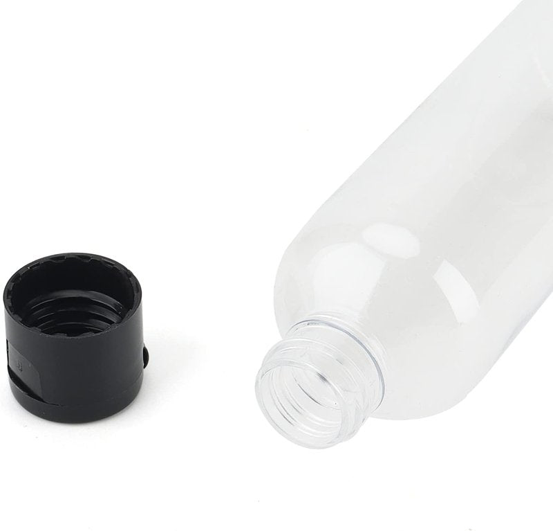 Clear Plastic Travel Bottles - 60 Pack 4 Oz Refillable Containers with Flip Caps | Ideal for Shampoo & Cream