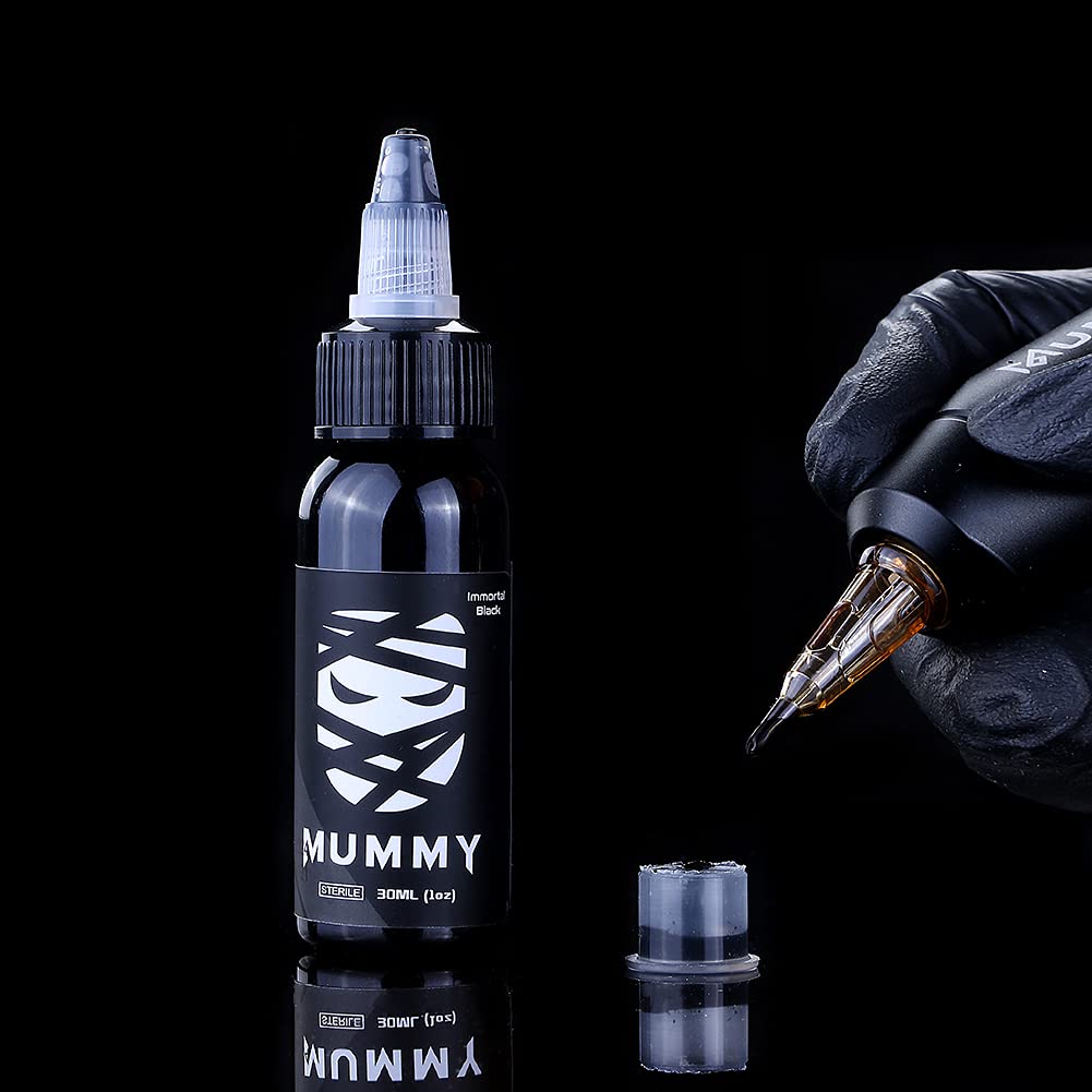 Mummy Tattoo Ink Color Evenly Long Lasting Vibrant and Bright, No Irritation Tattoo Ink(8oz)