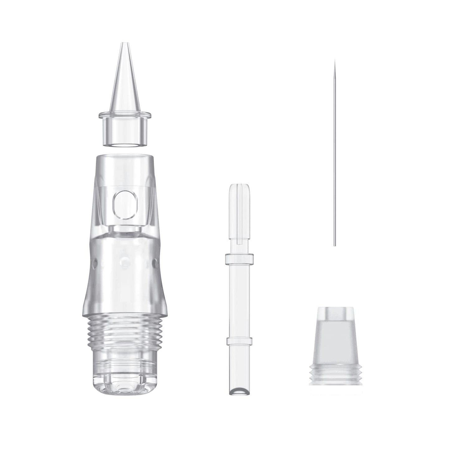 CHUSE C22 Prevents Ink Spitback Safety Tattoo Pro Cartridges Needles Permanent Makeup Needles Box of 10Pcs (7F 0.3)