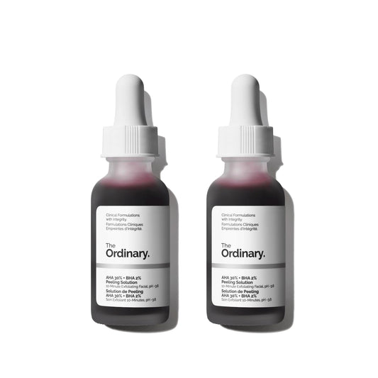 The Ordinary AHA 30% + BHA 2% Peeling Solution, Advanced Exfoliating Peel for Brighter Skin, 1 Fl Oz (Pack of 2)