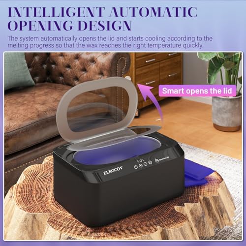 Paraffin Wax Machine for Hand and Feet, 4500ml Paraffin Warmer with 8 Pack Paraffin Wax Refills, Precision Temperature Control for Reservation Paraffin Wax Bath, Fast Wax Meltdown, Black