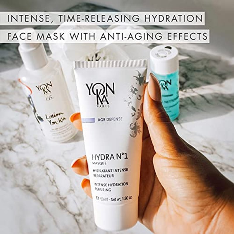 Yonka Hydra No. 1 Masque | Hydrating Face Mask with Vitamin C and Aloe Vera | Overnight Anti-Aging Treatment | For Normal to Dry Skin | Paraben-Free | 1.80 oz