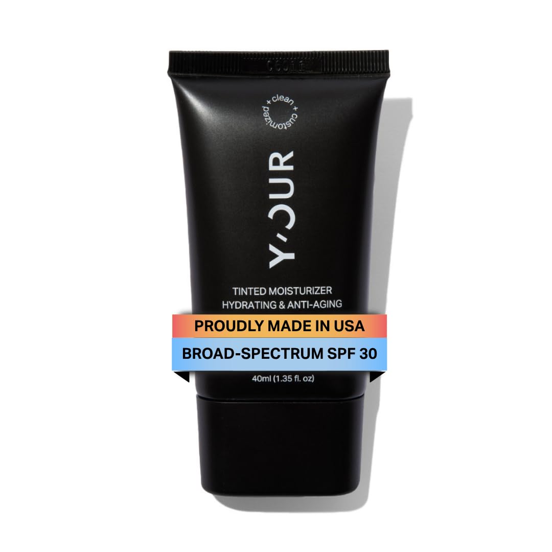 Y'OUR Tinted Moisturizer SPF 30 - Anti-Aging Hydrating BB Cream for All Skin Types | 1.35 oz (Light)