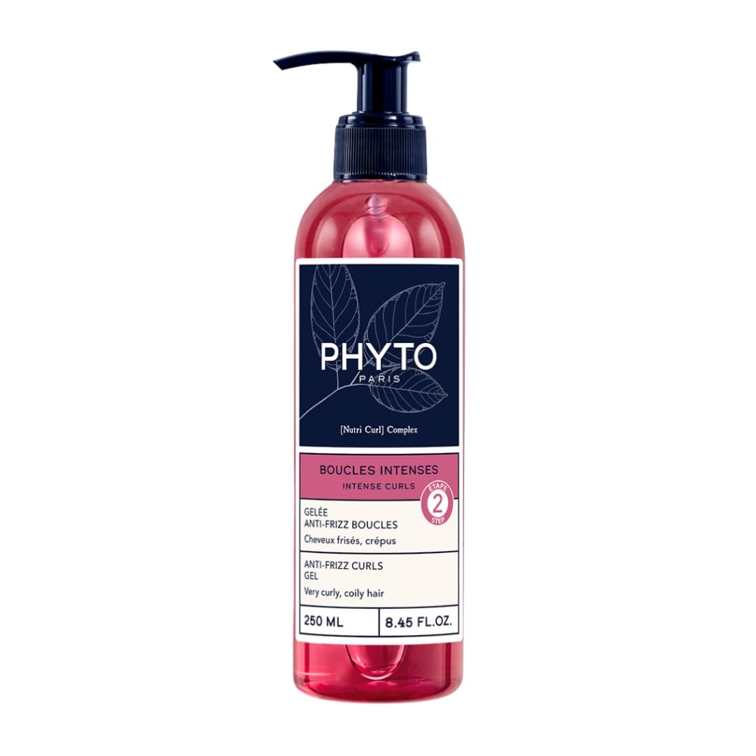 PHYTO Curling Gel for Curly & Coily Hair (3A–4C) | Aloe Vera + Nutri Curl Complex | 24-Hour Anti-Frizz, Long-Lasting Curl Definition | Silicone-Free | Made in France