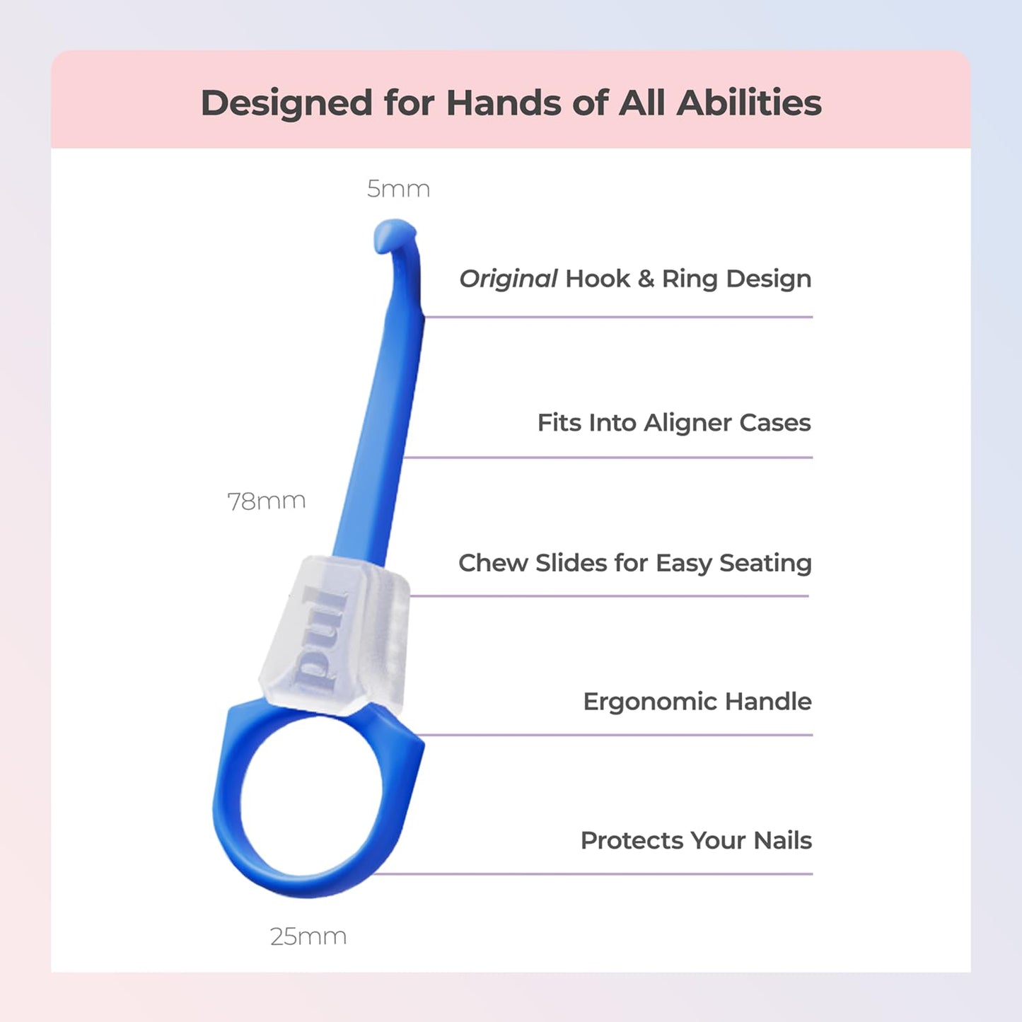 PUL 2-in-1 Aligner Removal Tool and Chewies for Invisalign Aligners, Retainers and Trays - Patented Invisalign Remover Tool for Easy Removal & Secure Fit - Pack of 4, Black