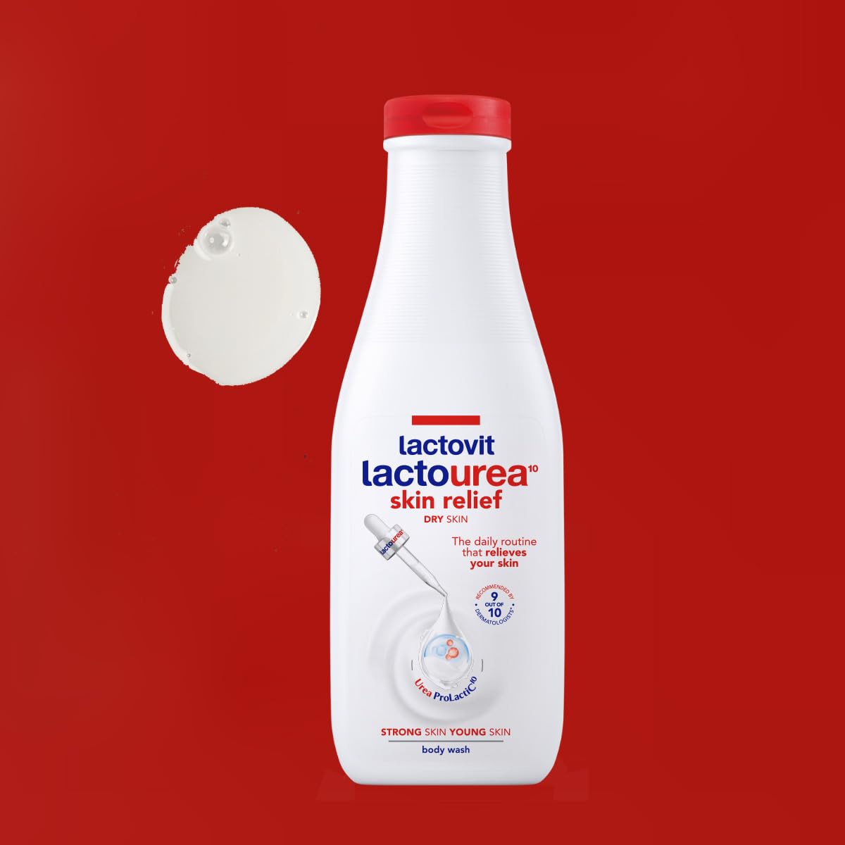 Lactovit| Lactourea Body Wash, Dry Skin | Hydrating Shower Gel |6 x 600 ml