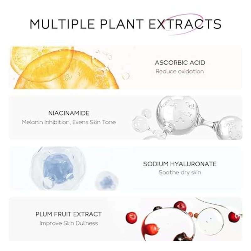 Cherry Blossoms Skin Care Sets, 5 PCS Routine Facial Skin Care for Women Teens Girls, Beauty Gifts Sets, Glow Up, Moisturizing, Even Skin Tone, for All Skin Type