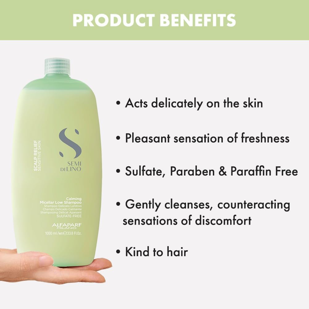 ALFAPARF MILANO Semi di Lino Scalp Sulfate Free Shampoo for Sensitive Skin