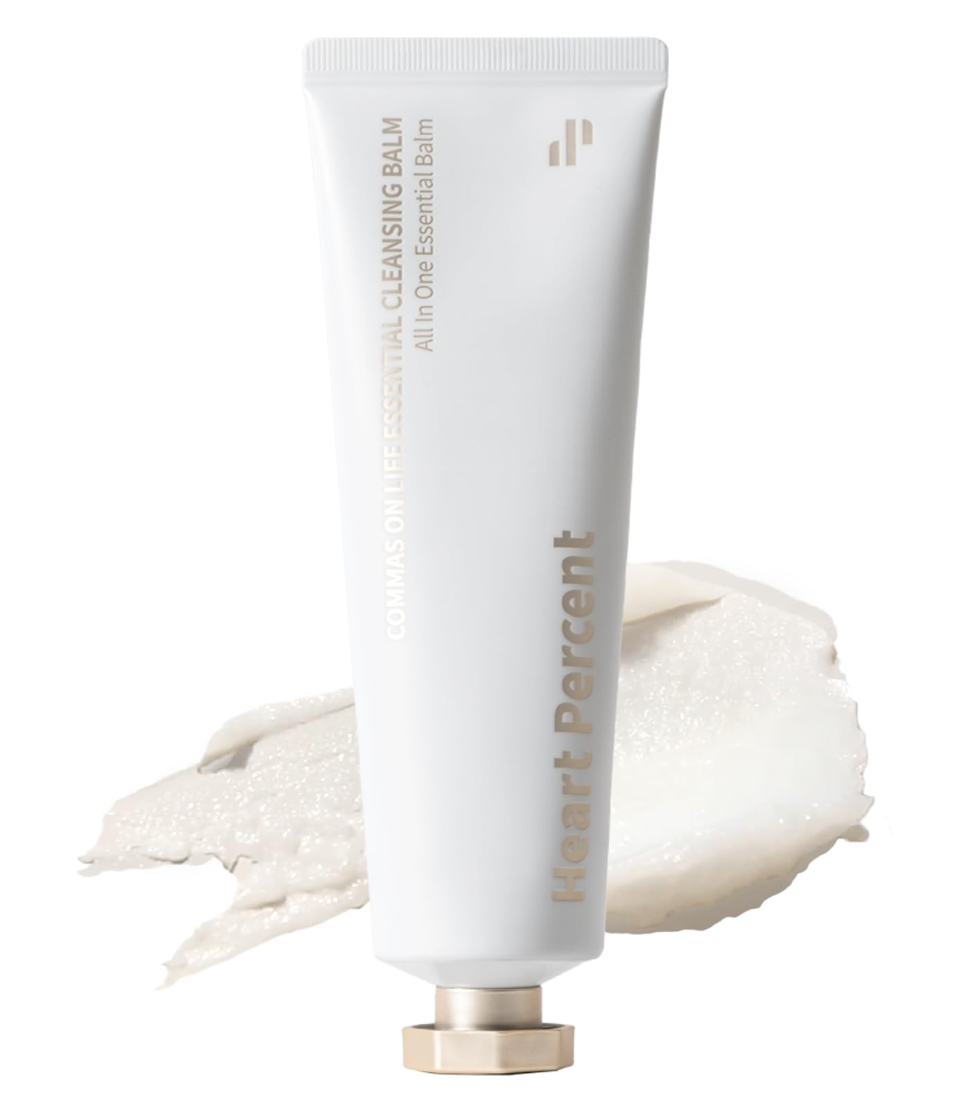 Heart Percent Commas On Life Clarifying Cleansing Balm, Sherbet-Oil-Milk Transforming Makeup Remover Vegan Daily Face Wash Cleanser for All Skin Types, 80ml (2.7oz)