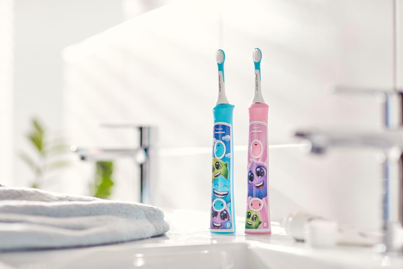 Philips Sonicare Kids Bluetooth Rechargeable Electric Toothbrush - Interactive Design for Ages 3+