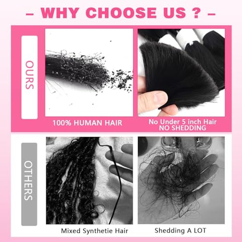 Human Braiding Hair 100g One Bundle/Pack 26 Inch Natural Black Body Wave Curly Bulk Human Hair for Braiding No Weft 100% Unprocessed Brazilian Human Hair Braiding Hair for Boho Braids