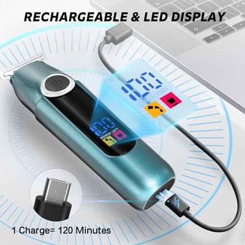 Beard Trimmer for Men Professional Grooming Kit,Face Mustache Trimmers for Men,6 in 1 Mens Beard Trimmer,Cordless Electric Nose Body Hair Clippers,Gifts for Mens Husband Fathers Boys