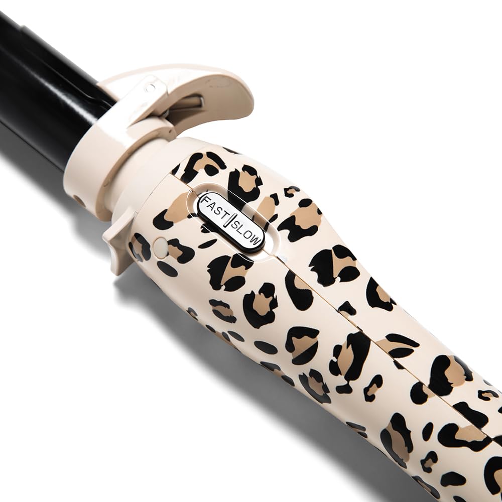 The Beachwaver Co. S1.25 Rotating Curling Iron - Classic Catwalk | Automatic 1 1/4-Inch Ceramic Curling Iron - Larger Barrel Size for Medium-to-Long Hair! | Auto-Shut Off, Home Button, Travel-Friendly