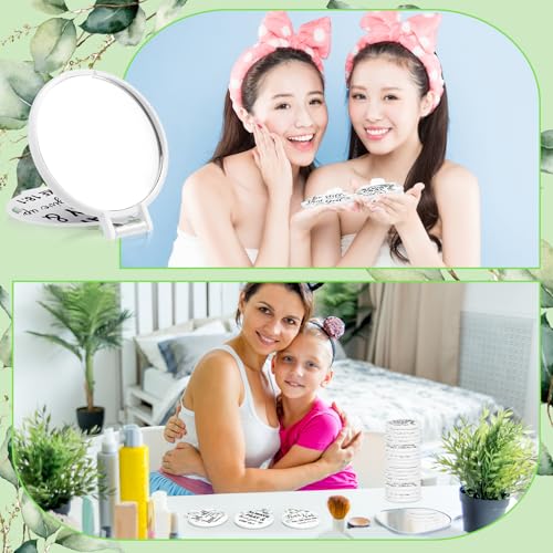 80 Pcs Mini Christian Compact Mirrors Bulk Christian Gifts for Women, Bible Verse Scripture Makeup Mirrors for Purse, Religious Party Favors Church Gifts for Women Mother Teacher Christmas