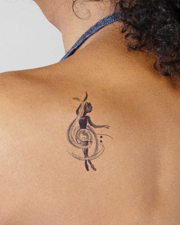 Temporary Tattoos - Semi-Permanent Water-Resistant Inkbox Tattoo | Lasts 1-2 Weeks, 4 x 4 in, In Unison Design