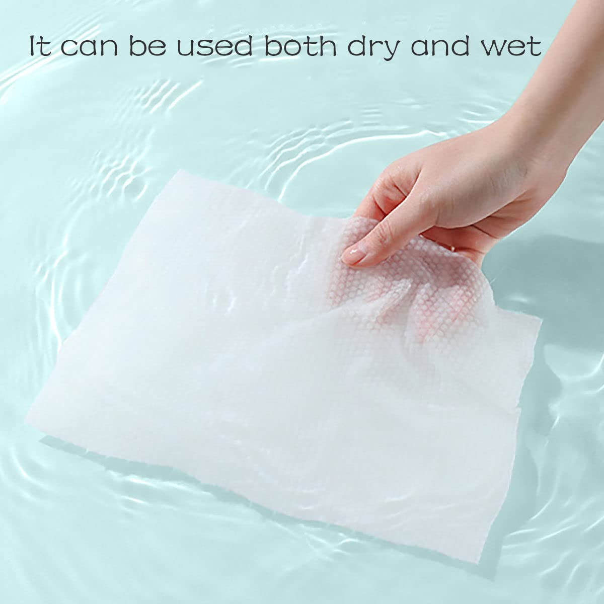 Cayxenful Disposable Face Towel Face Cloths for Washing Soft Cotton Dry Wipes Facial Cloths Towelettes for Washing and Drying, 400 Count Facial Tissue for Cleansing, Skincare and Makeup Remover