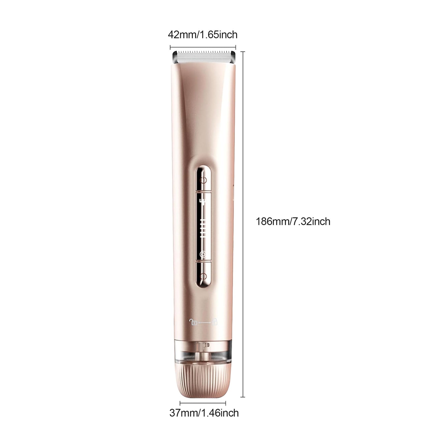 XDMOOS 2 in 1 Women's Bikini Line Trimmer & Body Groomer,2025 Upgrade Dual Head Shaver Women, Wet & Dry Waterproof Electric Bikini Trimmer for Face Leg Arm Intimate Areas,Pink Rose