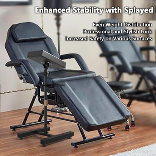 ZHOOGE Tattoo Armrest Stand H Base with Tray Adjustable Height for Studio Tattoo Supply