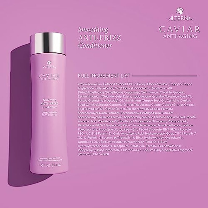 CAVIAR Anti-Aging Smoothing Anti-Frizz Conditioner| For Medium, Thick Hair | Smooths Hair, Tames Frizz | Sulfate Free