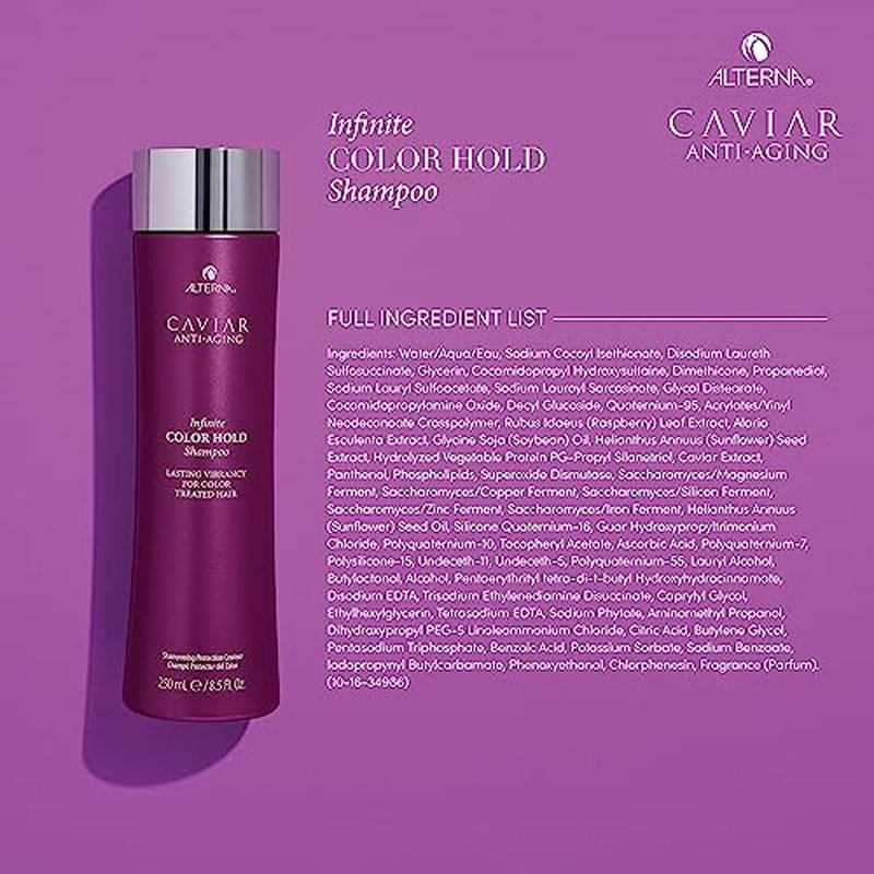 CAVIAR Anti-Aging Infinite Color Hold Shampoo | For Color Treated Hair | Minimizes Color Fade | Sulfate Free