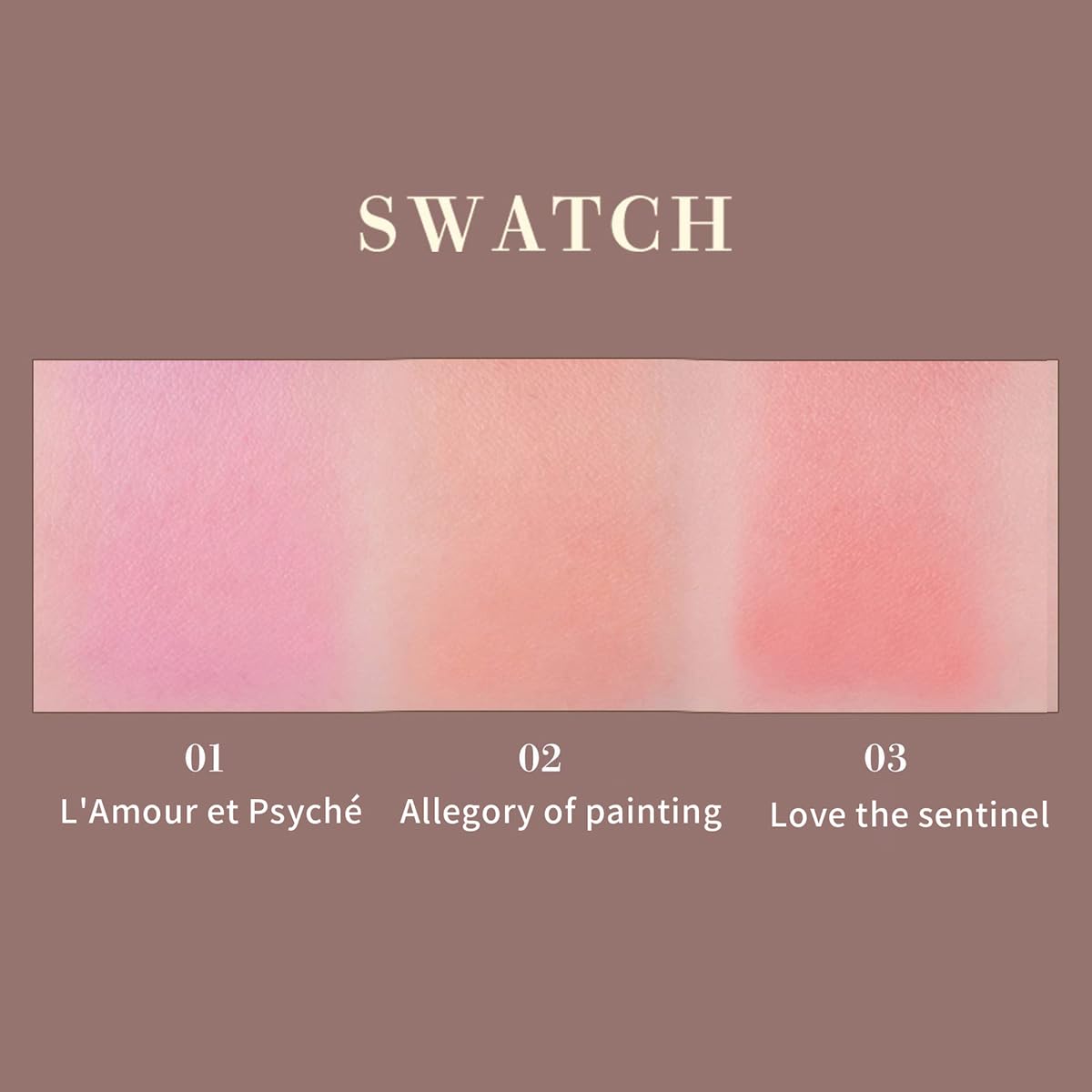 MilleFée Angel Gradation Blushes 5g Long Wear Shimmer Millefee Powder Palette for Beauty Cheek (03 Love the Sentinel)