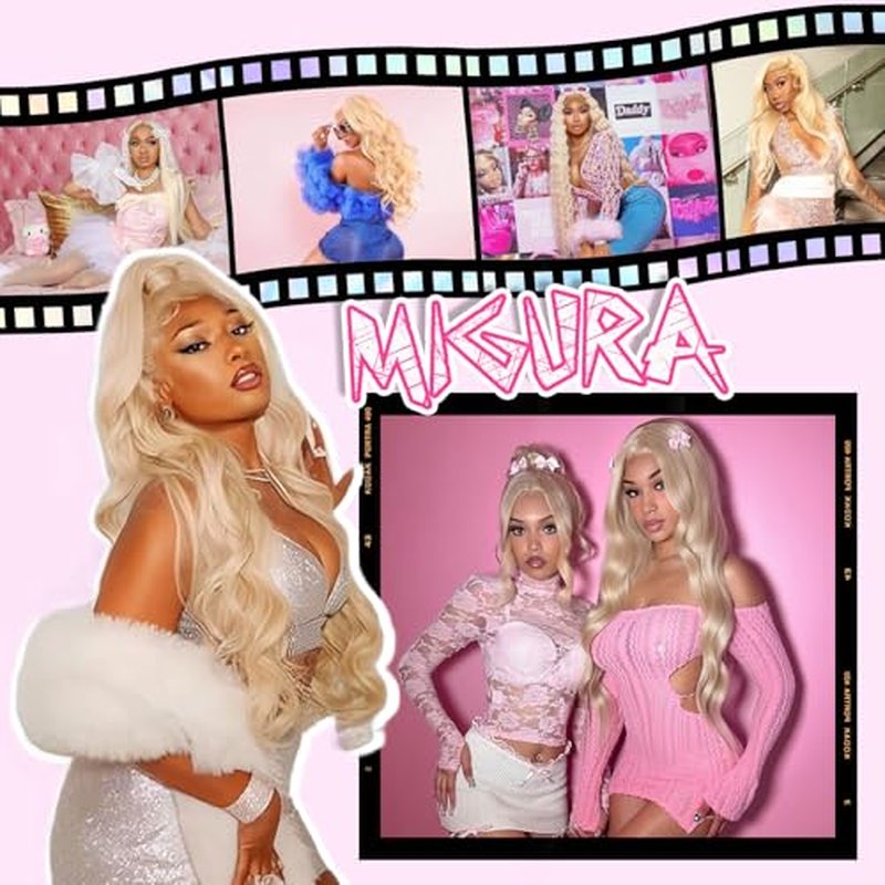 30 Inch 613 13x6 Lace Front Wig Human Hair Blonde Wig Human Hair 200 Density Blonde Body Wave Lace Front Wigs Human Hair Pre Plucked 613 HD Lace Frontal Wig