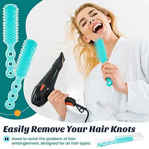 72 Pcs Hair Brushes in Bulk for Homeless, Hair Brush Bulk Nylon Bristles Brush Vent Hair Brush for Curly Wavy Hair Blow Drying Separating Styling Detangling Suitable for Travel Shelter Hotel