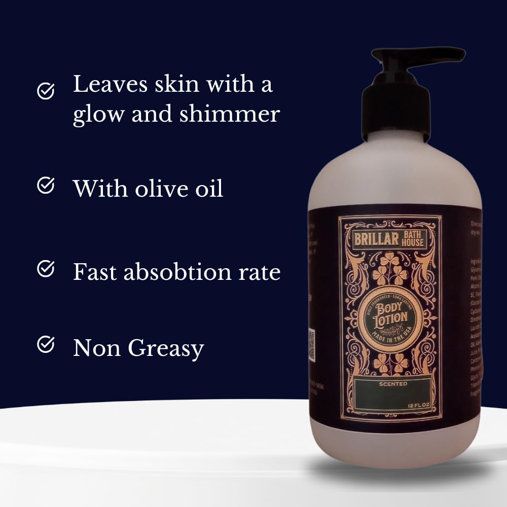 Brillar Bath House Maple Pecan Pie Scented Shimmering Body Lotion, 12 Oz