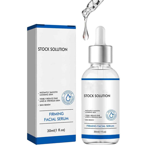Stock Solution Firming Facial Serum - Instant Lift In A Bottle 30ml, Anti-Aging Serum for Deep Wrinkles & Fine Lines, Collagen Booster with Hyaluronic Acid