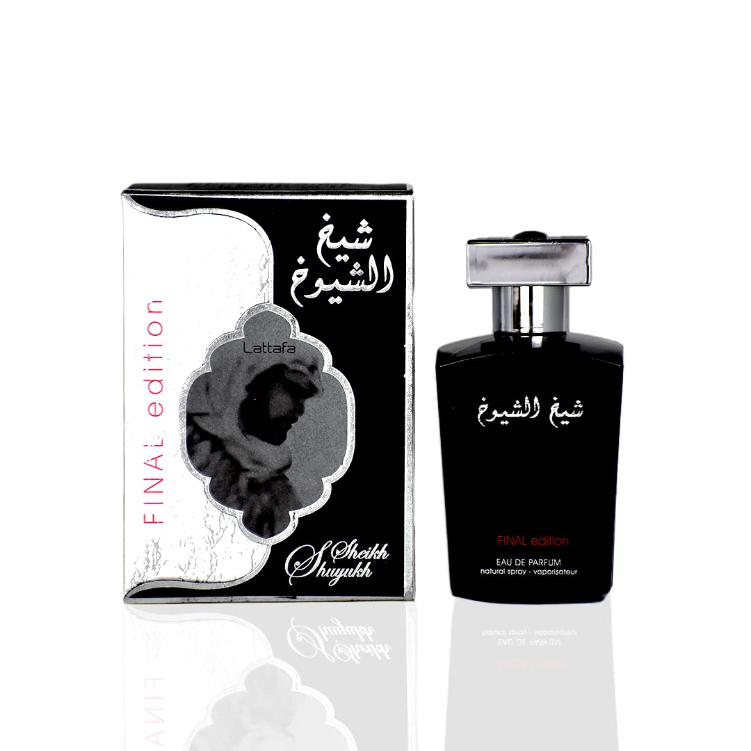 Lattafa Sheikh Al Shuyukh Final Edition Eau de Parfum Spray for Men, 3.4 Ounce