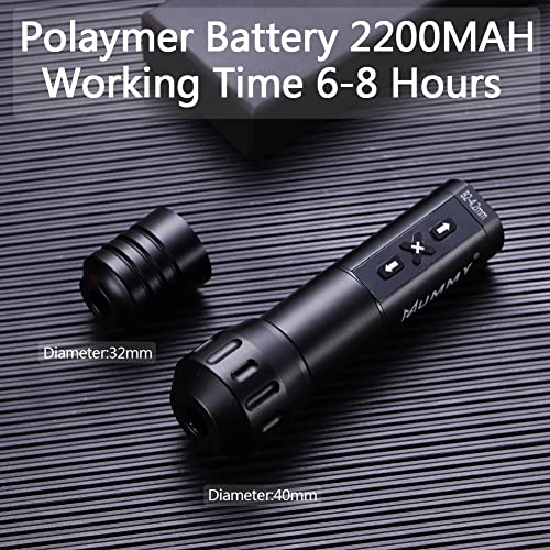 Mummy Tattoo Machine - Cordless Rotary Pen for Artists | 6H Battery,4.2mm Stroke Length,Quiet & Lightweight