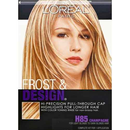 L'Oreal Paris Frost and Design Cap Hair Highlights For Long Hair, H85 Champagne, 1 kit