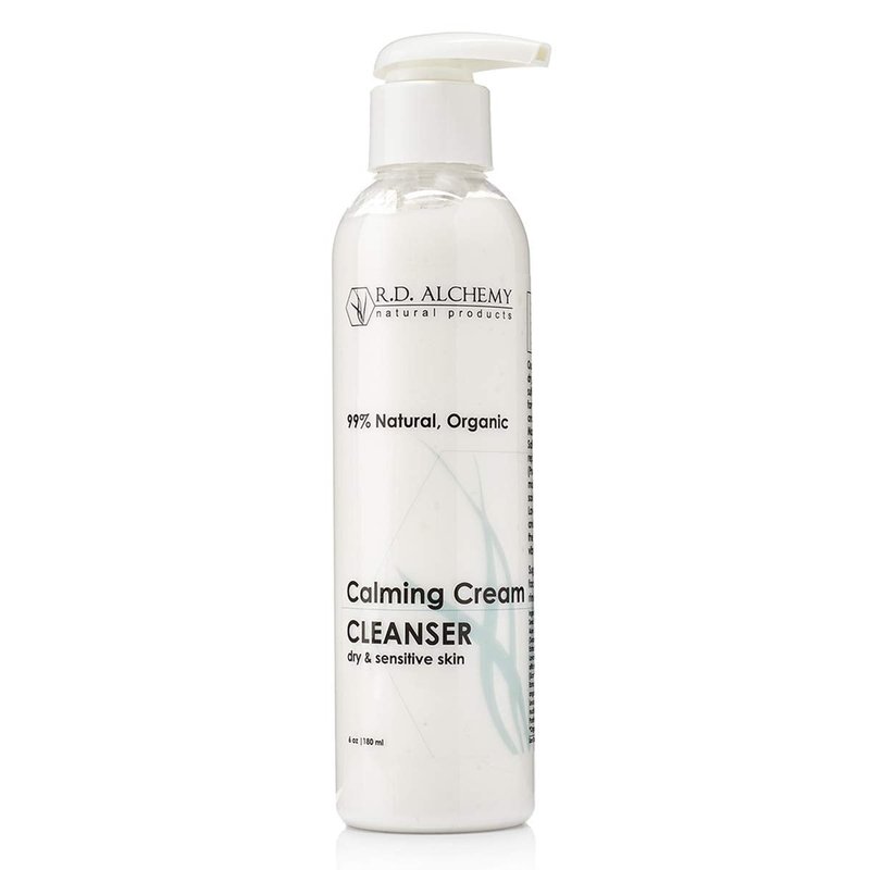 RD Alchemy - Natural & Organic Calming Cream Cleanser. Sulfate-Free Face Wash for Dry & Sensitive Skin. Gentle Hydrating Cleanser That Soothes, Cleanses & Moisturizes.