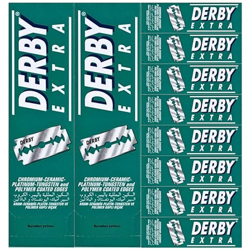 1000 "Derby Extra Professional" Double Edge Razor Blades for straight razor (1000)