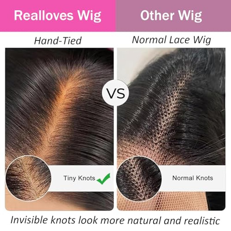 26 Inch Deep Wave Human Hair Lace Front Wig for Women 13x4 HD Transparent Lace Frontal, 180% Density Glueless, Pre - Plucked with Baby Hair in Natural Color