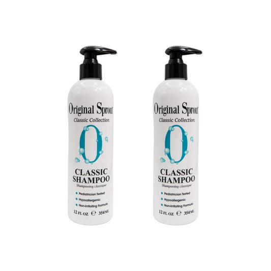 Original Sprout Classic Shampoo. Sulfate Free Shampoo for Classic Hair Care. 12 oz (2 pack) (Packaging May Vary)