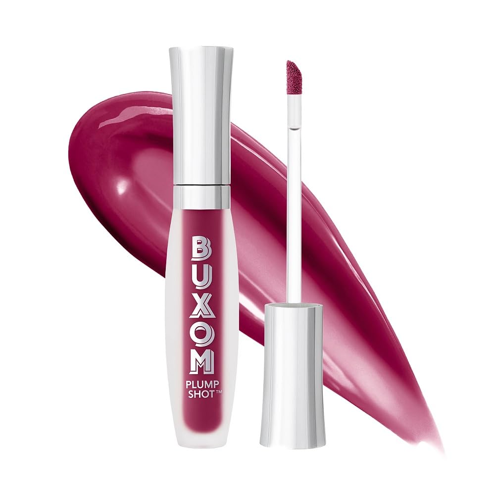 Buxom Plump Shot Peptides Lip Serum, Plum Power
