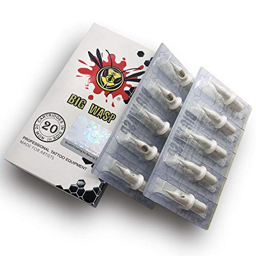 BIGWASP Professional Disposable 1003RL Tattoo Needle Cartridge #10 Bugpin 3 Round Liner (3RL) 20Pcs