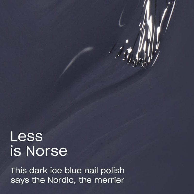 OPI Nail Lacquer Less is Norse | Opaque Dark Blue Crème Chip Resistant Nail Polish | Iceland Collection