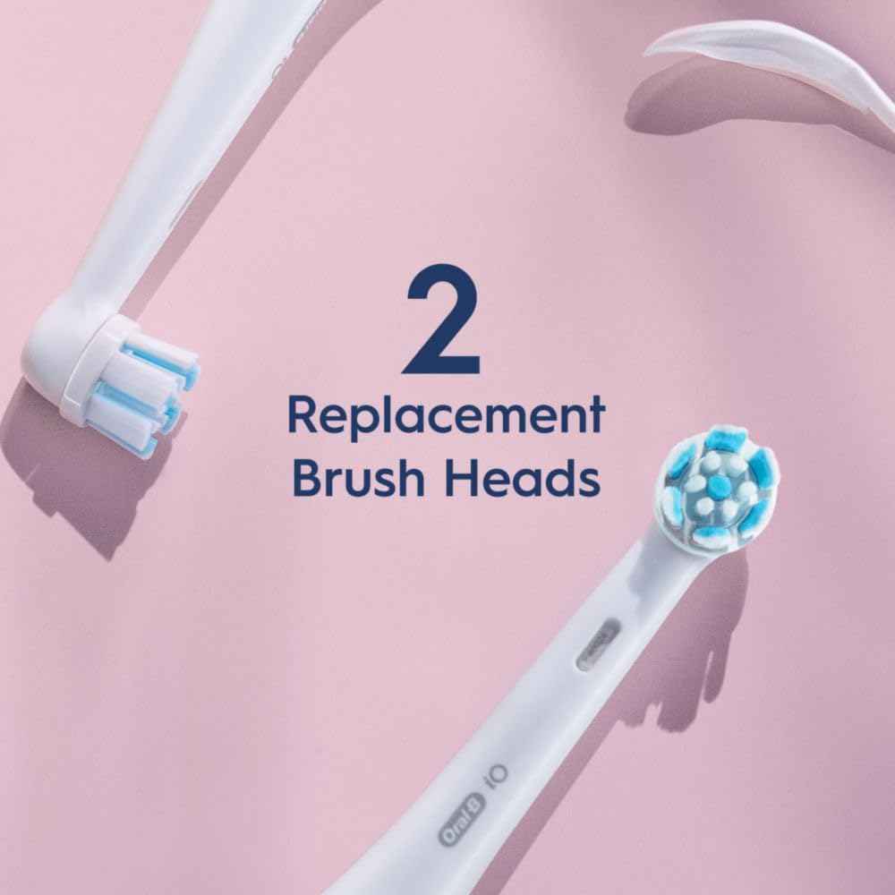 Oral-B iO Series Gentle Care Electric Toothbrush Replacement Brush Heads for an Oral-B Electric Toothbrush, 2 count, White