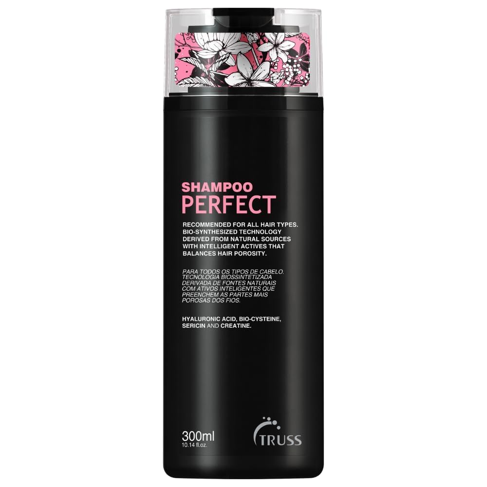TRUSS Moisturizing Shampoo for Damaged Hair - Perfect Hair Shampoo for Women & Men - Gentle Cleansing & Frizz Control to Hydrate & Strengthen - Provides Color Protection & Shine (10.14 oz)