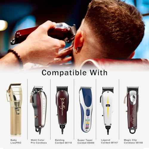 Professional for Wahl Clipper Guards Set, 10 Pcs Coded Cutting Guides #3170-400- 1/16¡± to 1¡± Compatible with All Wahl Clippers