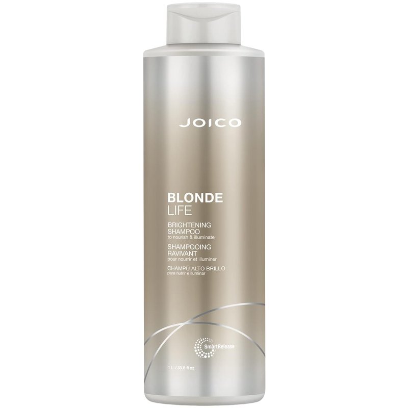 Joico Blonde Life Brightening Shampoo - Sulfate-Free Formula for Soft, Smooth Blonde Hair | Enriched with Monoi & Tamanu Oil