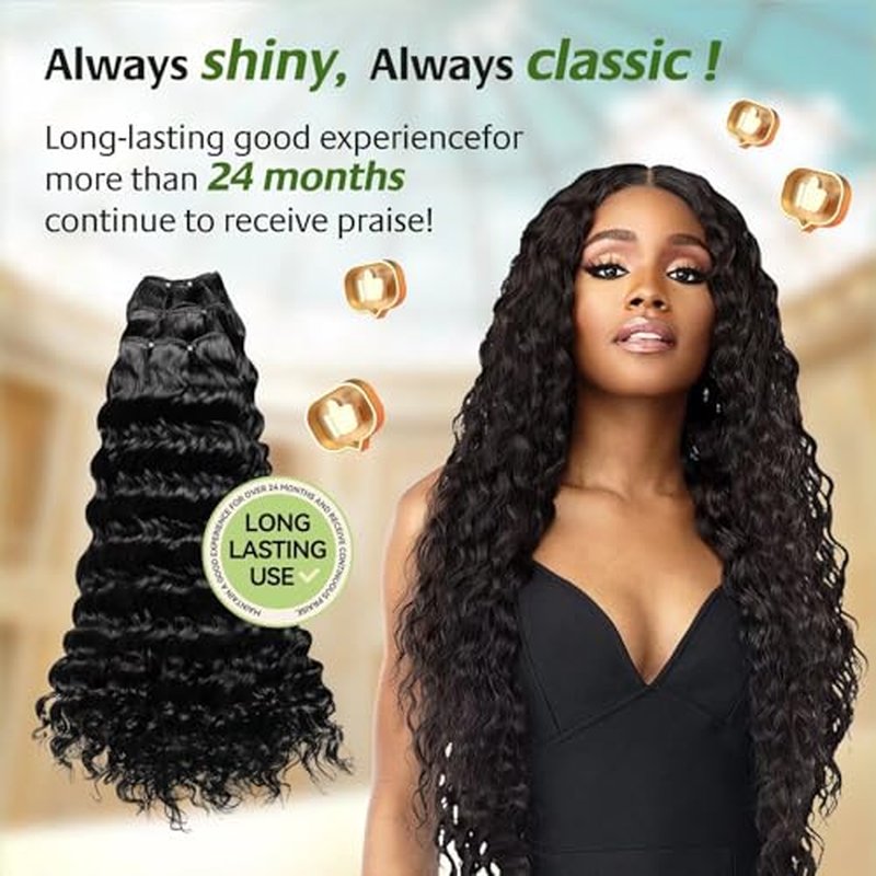 Raw Indian Human Hair Single Bundle,Triple Lifespan Than Regular Virgin Hair,In-Store Quality,Online Price! 100% Raw Indian Hair Bundles Deep Wave Raw Hair Bundles 20 Inch